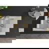 Mexen Gaspar 1.5-compartment granite sink with a drip tray and kitchen mixer tap Duo, white - 6507-20-671701-57-G