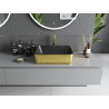 Mexen Catia countertop washbasin 48 x 37 cm, matte black/golden scale pattern - 21314878