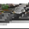 Mexen Gaspar 1.5-compartment granite sink with a drip tray and kitchen mixer tap Duo, grey - 6507-71-671701-57-B