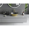 Mexen Elza countertop sink 40 x 33 cm, black matte/golden scale pattern - 21014028