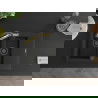 Mexen Gaspar 1.5-compartment granite sink with a drip tray and kitchen mixer tap Duo, Black - 6507-77-671701-57-B