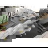Mexen Pablo 1-compartment granite sink with a drip tray and kitchen mixer tap Duo, Black/ silver metallic - 6510-73-671701-57-G