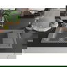 Mexen Elias 1-compartment granite sink with a drip tray and kitchen mixer tap Duo, grey - 6511-71-671701-07