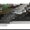 Mexen Elias granite sink 1-bowl with drainer and Duo kitchen tap, black/silver metallic - 6511-73-671701-57-B