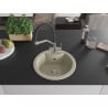 Mexen Diego 1-Bowl Granite Kitchen Sink with Duo Faucet, Beige - 6512-69-671701-07