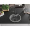 Mexen Diego 1-bowl granite sink with Duo kitchen tap, grey - 6512-71-671701-70-B