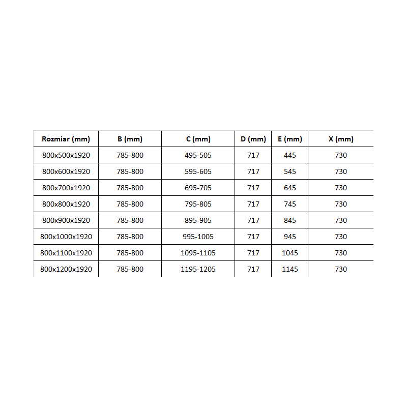 Mexen Pretoria 80 x 100 cm Hinged Shower Enclosure, Transparent, Black - 852-080-100-70-00