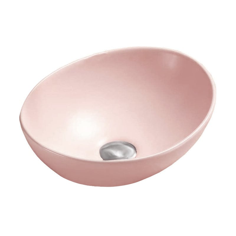 Mexen Elza countertop washbasin 40 x 33 cm, pink matte - 21014044