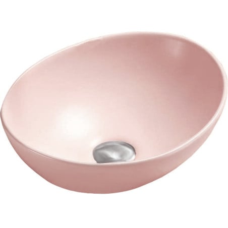 Mexen Elza countertop washbasin 40 x 33 cm, pink matte - 21014044