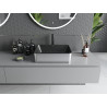 Mexen Catia countertop sink 48 x 37 cm, black matte/silver - 21314874