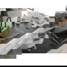 Mexen Cesar 1-compartment granite sink with a drip tray and kitchen mixer tap Duo, Black/ silver metallic - 6514-73-671701-70-B