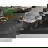 Mexen Cesar 1-compartment granite sink with a drip tray and kitchen mixer tap Duo, Spotted black - 6514-76-671701-57-B