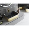 Mexen Catia countertop washbasin 48 x 37 cm, matte black/gold - 21314876