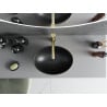 Mexen Elza countertop washbasin 40 x 33 cm, black matte/gold - 21014026