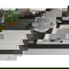 Mexen Andres 1.5-compartment granite sink with a drip tray and kitchen mixer tap Duo, white - 6515-20-671701-70-B