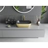 Mexen Rita countertop sink 45 x 32 cm, black matte/gold - 21084576
