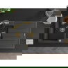 Mexen Andres 1.5-compartment granite sink with a drip tray and kitchen mixer tap Duo, Spotted black - 6515-76-671701-57-G