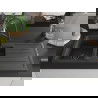 Mexen Andres 1.5-compartment granite sink with a drip tray and kitchen mixer tap Duo, Spotted black - 6515-76-671701-70-B