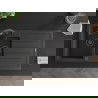 Mexen Andres 1.5-compartment granite sink with a drip tray and kitchen mixer tap Duo, Spotted black - 6515-76-671701-70-B