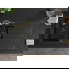Mexen Andres 1.5-compartment granite sink with a drip tray and kitchen mixer tap Duo, Black - 6515-77-671701-57-B