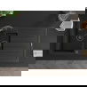 Mexen Andres 1.5-compartment granite sink with a drip tray and kitchen mixer tap Duo, Black - 6515-77-671701-70-B