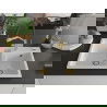 Mexen Tomas 2-compartment granite sink with a kitchen mixer tap Duo, white - 6516-20-671701-57-G