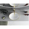 Mexen Elza countertop washbasin 40 x 33 cm, white/gold checkered pattern - 21014009