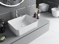 Mexen Catia countertop washbasin 48 x 37 cm, White - 21314800