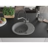 Mexen Kevin 1-bowl granite sink with Duo kitchen faucet, gray - 6517-71-671701-07-B