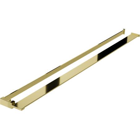 Mexen Kioto+ shower wall shelf with towel rail, gold - 800-02-50