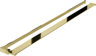 Mexen shower wall shelf with a towel rail, Gold - 800-02-50