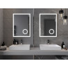 Mexen Kala illuminated bathroom mirror with cosmetic mirror 60 x 80 cm, LED 6000K, antifog - 9820-060-080-611-00