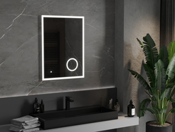 Mexen Kala illuminated bathroom mirror with cosmetic mirror 60 x 80 cm, LED 6000K, anti-fog - 9820-060-080-611-00
