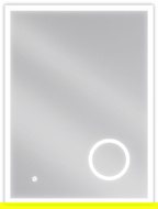Mexen Kala illuminated bathroom mirror with a makeup mirror 60 x 80 cm, LED 6000K, demister - 9820-060-080-611-00