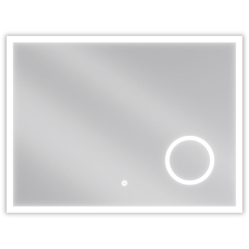 Mexen Kala illuminated bathroom mirror with a makeup mirror 80 x 60 cm, LED 6000K, demister - 9820-080-060-611-00