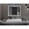 Mexen Kala illuminated bathroom mirror with cosmetic mirror 100 x 80 cm, LED 6000K, anti-steam - 9820-100-080-611-00