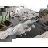 Mexen Carlos 1.5-compartment granite sink with a kitchen mixer tap Duo, Black/ silver metallic - 6518-73-671701-57-G