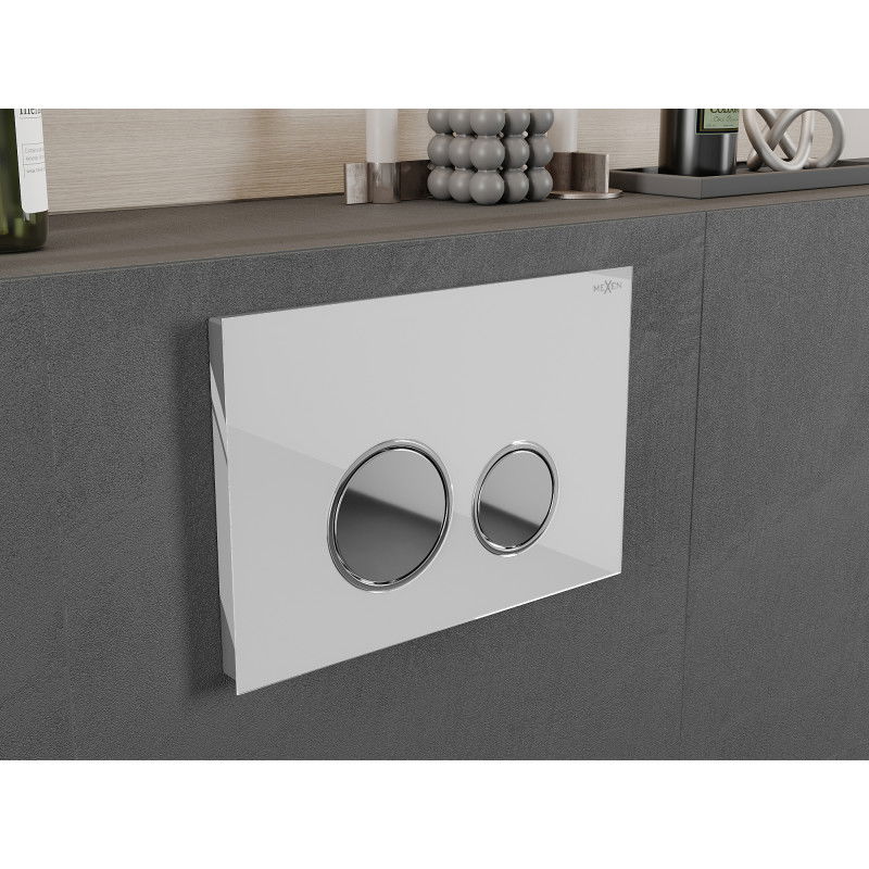 Mexen Fenix 06 flush button, white - 600620