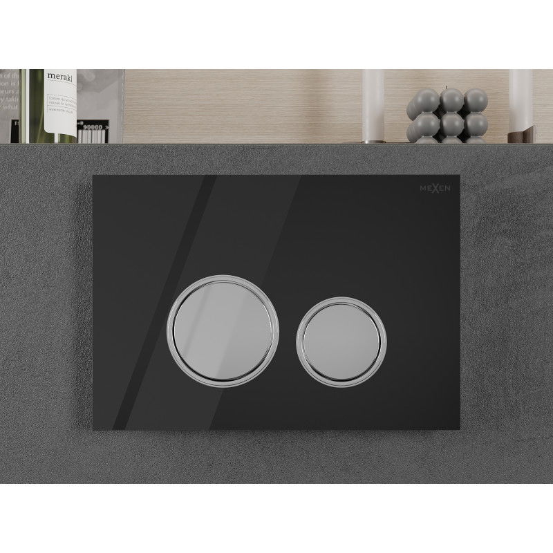 Mexen Fenix 06 flush button, black - 600623