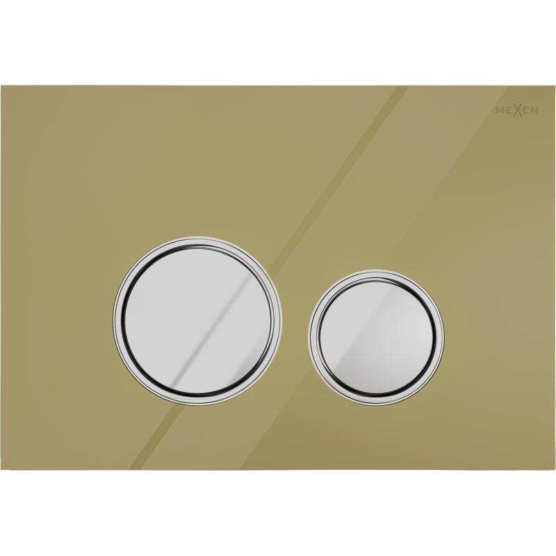 Mexen Fenix 06 flush button, Gold - 600624