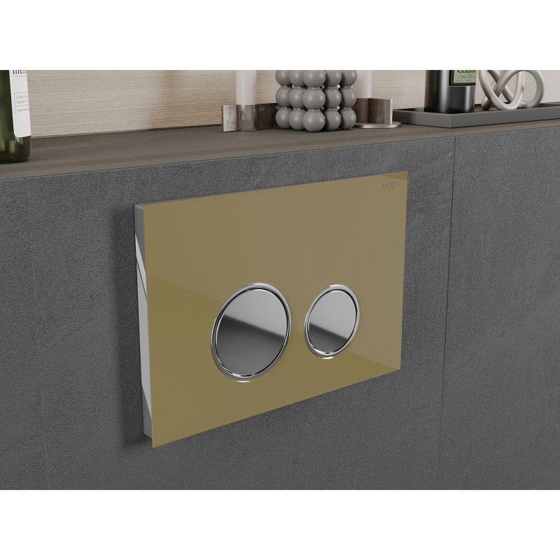 Mexen Fenix 06 flush button, golden champagne - 600624