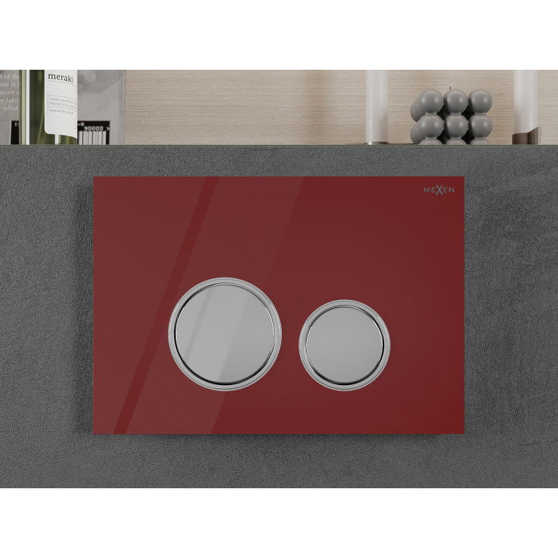 Mexen Fenix 06 flush button, red - 600627