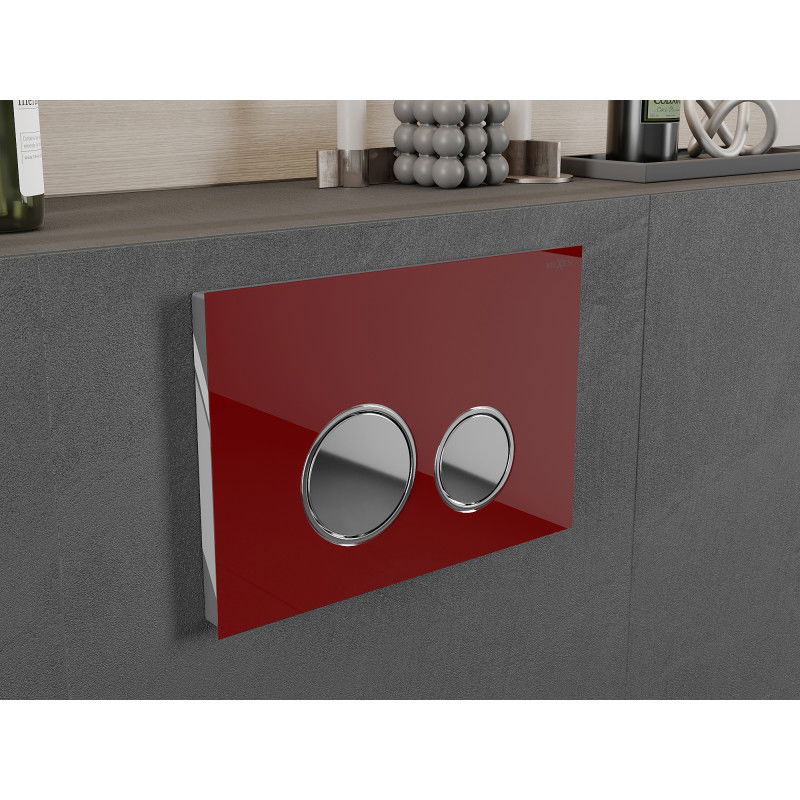 Mexen Fenix 06 flush button, red - 600627