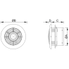 Mexen WXR 100 bathroom fan, white - W9605-100-00