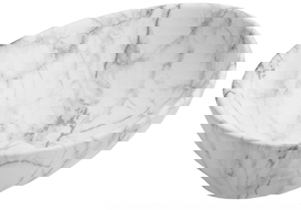 Mexen Elza above-counter washbasin 40 x 33 cm, white stone - 21014094