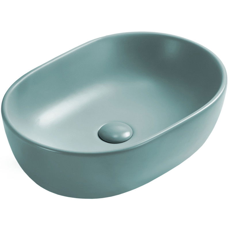 Mexen Viki countertop washbasin 48 x 35 cm, Bright green matt - 21054848