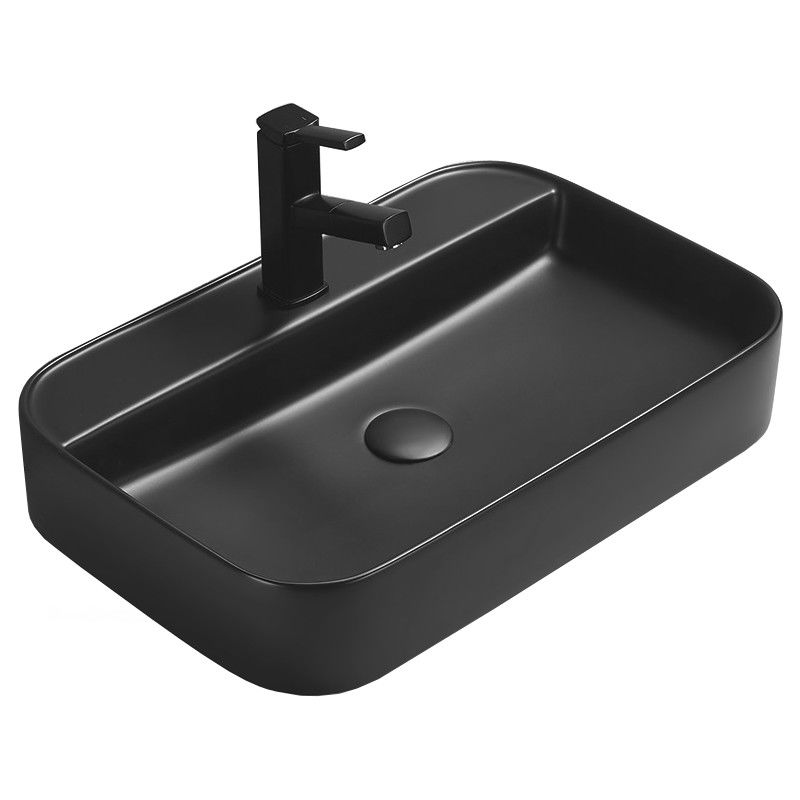 Mexen Sofia countertop washbasin 60 x 40 cm, black matte - 22156085