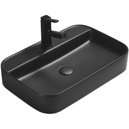 Mexen Sofia countertop washbasin 60 x 40 cm, black matte - 22156085