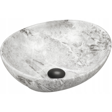 Mexen Elza countertop sink 40 x 33 cm, gray stone - 21014093
