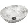 Mexen Elza countertop sink 40 x 33 cm, gray stone - 21014093